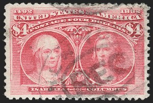 Sale 1179, Lot 2275, $1.00-$5.00 1893 Columbian Issue (Scott 241-245)