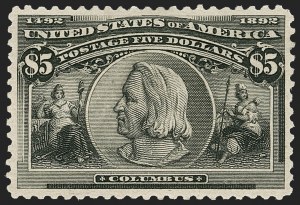 Sale 1179, Lot 2276, $1.00-$5.00 1893 Columbian Issue (Scott 241-245)