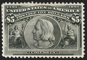 Sale 1179, Lot 2277, $1.00-$5.00 1893 Columbian Issue (Scott 241-245)