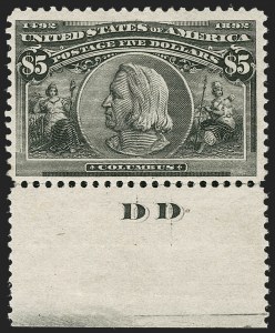 Sale Number 1179, Lot Number 2279, $1.00-$5.00 1893 Columbian Issue (Scott 241-245)