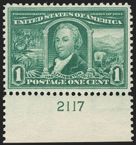 Sale 1179, Lot 2352, 1904 Louisiana Purchase, 1907 Jamestown Issues (Scott 323-330)