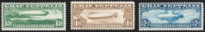 Sale 1179, Lot 2474, Air Post: Graf Zeppelin Issue (C13-C15)