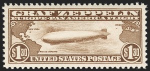 Sale 1179, Lot 2485, Air Post: Graf Zeppelin Issue (C13-C15)