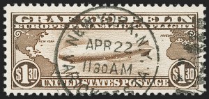 Sale 1179, Lot 2491, Air Post: Graf Zeppelin Issue (C13-C15)