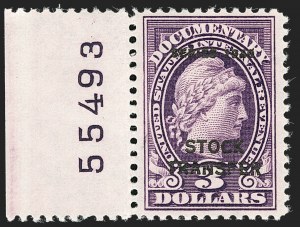 Sale 1179, Lot 2712, Revenues: Documentary, Proprietary, Stock Transfer