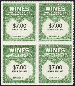 Sale 1179, Lot 2726, Revenues: Wine Stamps, Distilled Spirits