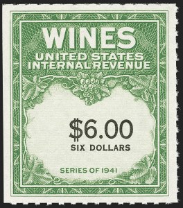 Sale 1179, Lot 2727, Revenues: Wine Stamps, Distilled Spirits