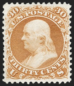 Sale 1185, Lot 47, 1867-68 Grilled Issue thru 1875 Re-Issue of 1861-66 Issue