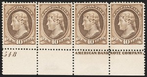 Sale 1187, Lot 318, 1881-83 American Bank Note Co. Issues (Scott 205-211B)