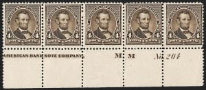 Sale 1187, Lot 343, 1890-93 Issue (Scott 219-229)