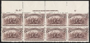 Sale 1187, Lot 356, 1893 Columbian Issue (Scott 230-245)