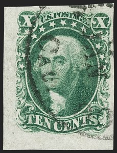 Sale Number 1187, Lot Number 39, 1851-56 Issue (Scott 5-17)
