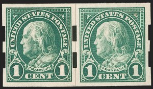 Sale 1187, Lot 490, Private Vending and Affixing Machine Perforations