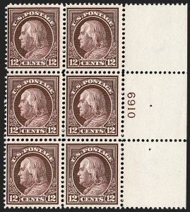 Sale 1187, Lot 574, 1912-14 Washington-Franklin Issue (Scott 405-423)