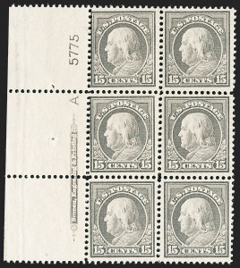 Sale 1187, Lot 575, 1912-14 Washington-Franklin Issue (Scott 405-423)