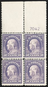 Sale 1187, Lot 578, 1912-14 Washington-Franklin Issue (Scott 405-423)