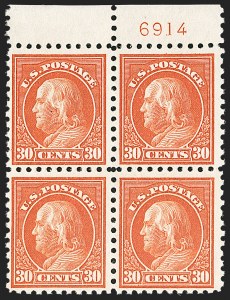 Sale 1187, Lot 588, 1913-15 Washington-Franklin Issues (Scott 424-461)