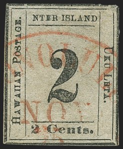 Sale 1192, Lot 1012, Hawaii: Kamehameha III Issues thru Numerals