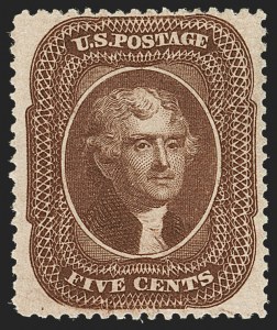 Sale 1192, Lot 128, 1857-60 Issue (Scott 18-39)