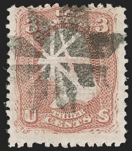 Sale 1192, Lot 182, 1867-68 Grilled Issue (Scott 79-101)