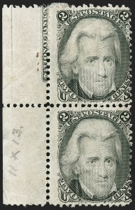 Sale 1192, Lot 184, 1867-68 Grilled Issue (Scott 79-101)