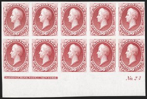 Sale 1192, Lot 20, Essays, Proofs and Specimens