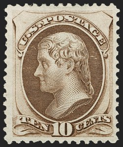 Sale 1192, Lot 259, 1873-75 Continental Bank Note Co. Issue (Scott 156-166, 171)