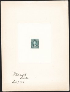 Sale 1192, Lot 38, Essays, Proofs and Specimens