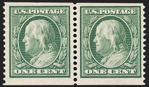 Sale 1192, Lot 459, 1910-13 Washington-Franklin Issue (Scott 374-396)