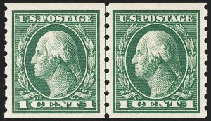 Sale 1192, Lot 478, 1912-14 Washington-Franklin Issue, incl. compound Perforations (Scott 405-423D)