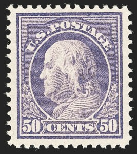 Sale 1192, Lot 481, 1912-14 Washington-Franklin Issue, incl. compound Perforations (Scott 405-423D)