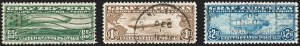 Sale 1192, Lot 666, Air Post, Graf Zeppelin Issue (Scott C13-C15)
