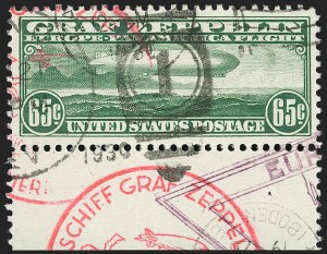 Sale 1192, Lot 670, Air Post, Graf Zeppelin Issue (Scott C13-C15)