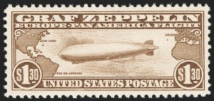 Sale 1192, Lot 672, Air Post, Graf Zeppelin Issue (Scott C13-C15)