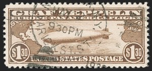 Sale 1192, Lot 679, Air Post, Graf Zeppelin Issue (Scott C13-C15)