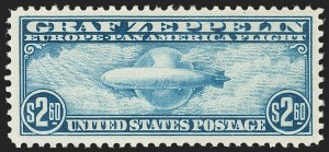 Sale 1192, Lot 687, Air Post, Graf Zeppelin Issue (Scott C13-C15)
