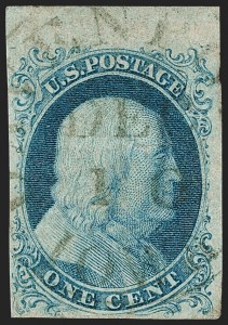 Sale 1192, Lot 72, 1851-56 Issue (Scott 5-17)