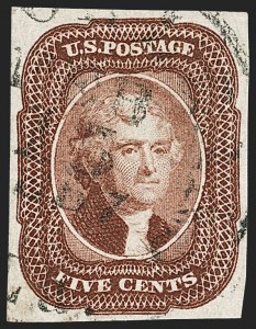 Sale Number 1192, Lot Number 83, 1851-56 Issue (Scott 5-17)