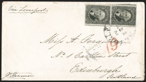 Sale 1192, Lot 850, Confederate States: Independent and CSA use of US Postage