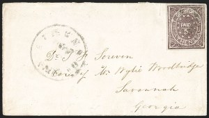 Sale 1192, Lot 869, Confederate States: Postmasters' Provisionals