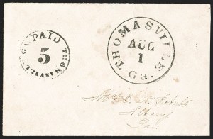 Sale 1192, Lot 883, Confederate States: Postmasters' Provisionals