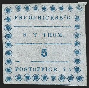Sale 1192, Lot 884, Confederate States: Postmasters' Provisionals