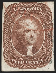 Sale 1192, Lot 89, 1851-56 Issue (Scott 5-17)