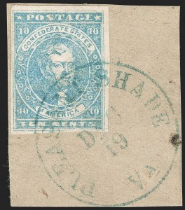 Sale 1192, Lot 890, Confederate States: General Issues off-Cover