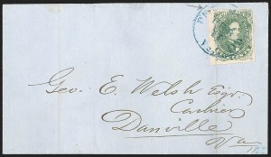 Sale 1192, Lot 924, Confederate States: General Issues on-Cover, Lithograph Issues