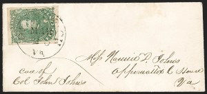 Sale 1192, Lot 930, Confederate States: General Issues on-Cover, Lithograph Issues