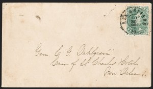 Sale 1192, Lot 934, Confederate States: General Issues on-Cover, Lithograph Issues