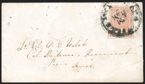 Sale 1192, Lot 949, Confederate States: General Issues on-Cover, Lithograph Issues