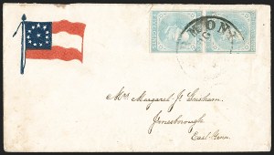Sale 1192, Lot 953, Confederate States: General Issues on-Cover, Typograph and Engraved Issues