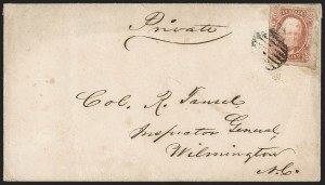 Sale 1192, Lot 959, Confederate States: General Issues on-Cover, Typograph and Engraved Issues